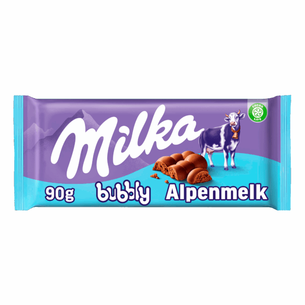 Milka Chocoladereep melk Bubbly - PLUS