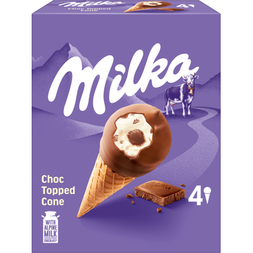 Milka IJshoorntjes 4 Stuks - JUMBO
