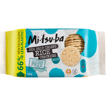 Mitsuba Sea Salt Crispy Rice Crackers - JUMBO