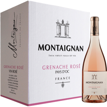Montaignan - Grenache - Rosé - Pays d'Oc IGP - 6 x 750ML - JUMBO