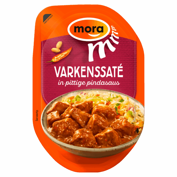 Mora Varkenssaté in Pittige Pindasaus - PLUS