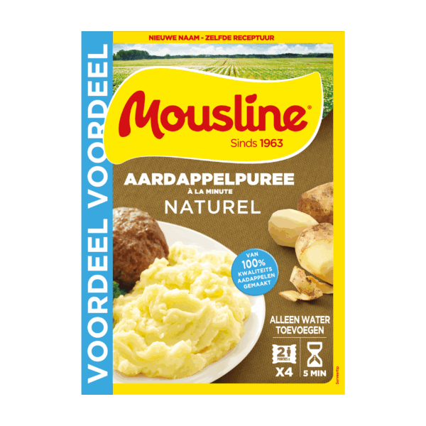 Mousline Aardappelpuree á la minute Naturel - PLUS