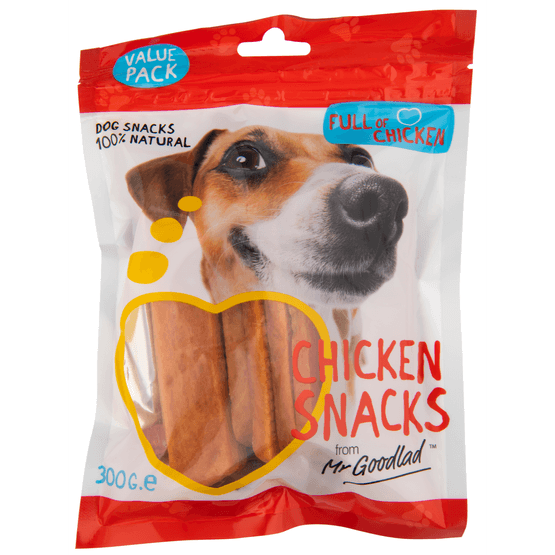 Mr. Goodlad Hondensnack kipfilet strips large - Dirk