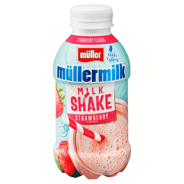 Müllermilk Milk shake aardbei - PLUS