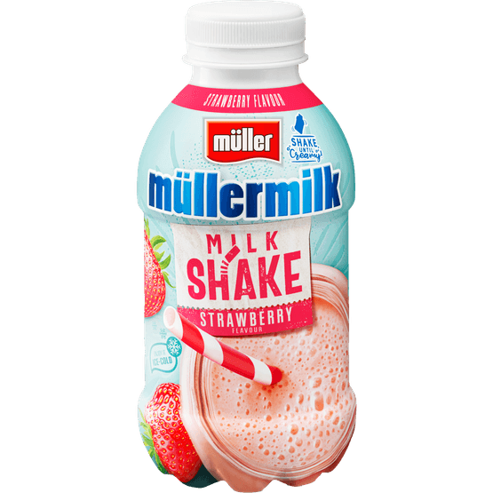 Müllermilk Milkshake aardbei - Dirk