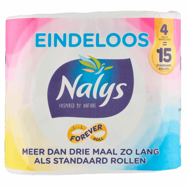 NALYS Toiletpapier Eindeloos 4=15 - PLUS