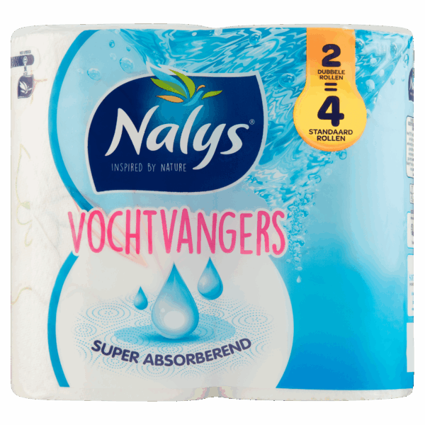 NALYS Vochtvangers Keukenpapier Dubbele Rol - PLUS