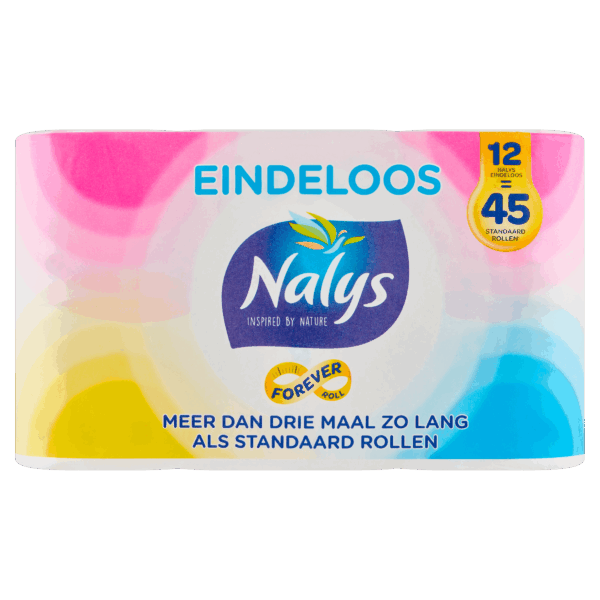 NALYS eindeloos toiletpapier 12=45 - PLUS