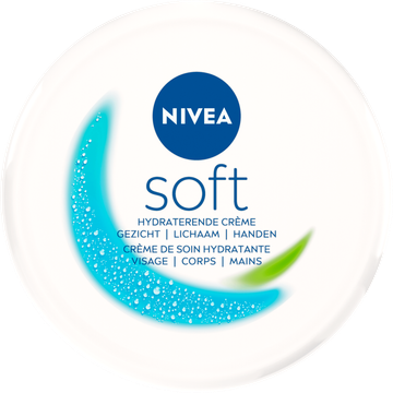 NIVEA Soft Crème - Hydrateert de huid - Bevat jojobaolie - Lichaams- en Handcrème - JUMBO