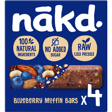 Nakd. Raw Fruitreep met noten Blueberry Muffin - JUMBO