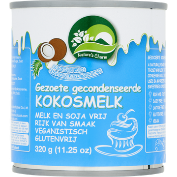 Nature's Charm Gezoete Gecondenseerde Kokosmelk - JUMBO
