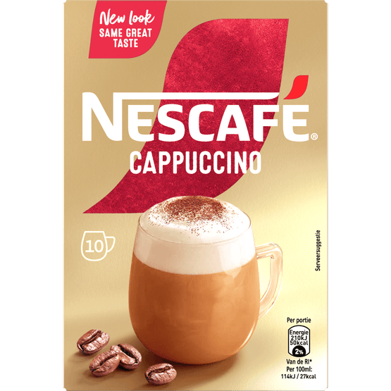 Nescafé Oploskoffie cappuccino 10 koppen - Dirk
