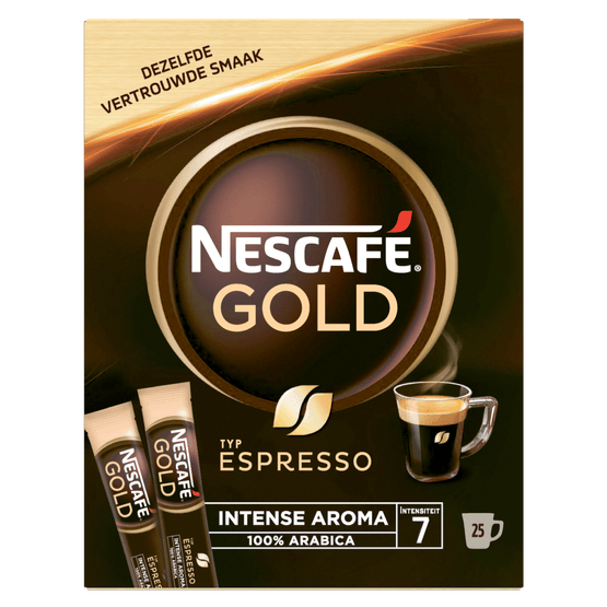 Nescafé Oploskoffie espresso donker en intens - Dirk