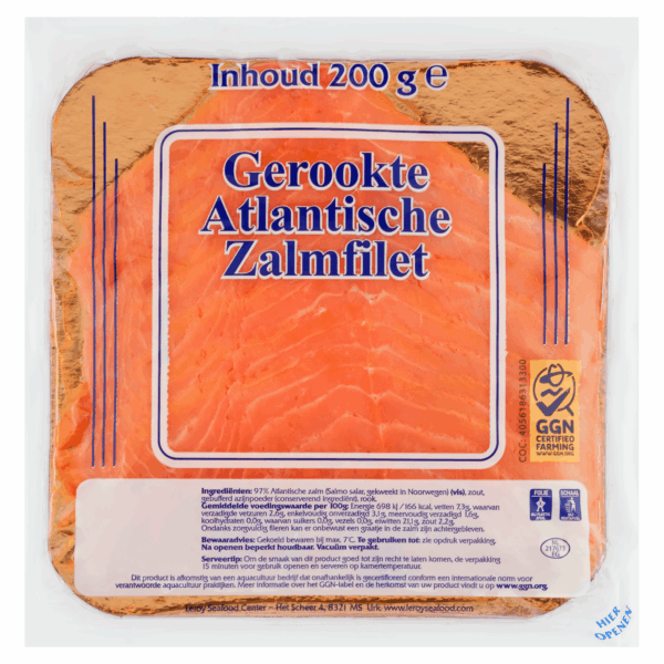 Neutraal Gerookte Atlantische Zalmfilet - PLUS