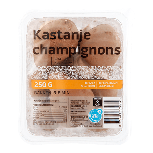 Neutraal Kastanjechampignons - PLUS
