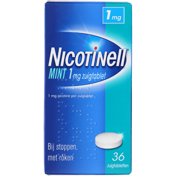 Nicotinel Mint zuigtabletten helpen bij het stoppen met roken (1 mg)