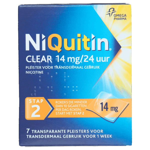 Niquitin Clear 14mg pleisters - PLUS