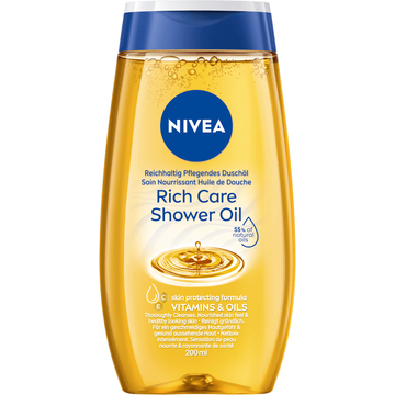 Nivea Rich Caring Shower Oil 200 ml - JUMBO
