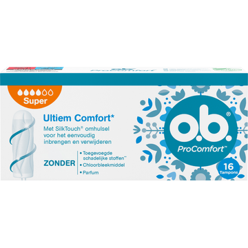 O.B. ProComfort Tampons Super 16 Stuks - JUMBO