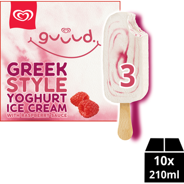 Ola Guuud IJs Greek Style Yoghurt Raspberry - JUMBO