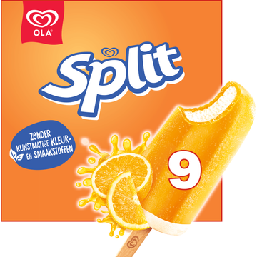 Ola IJs Split 9 stuks 9 x 67ml - JUMBO