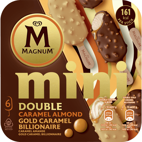 Ola Magnum mini double gold caramel billionair - Dirk