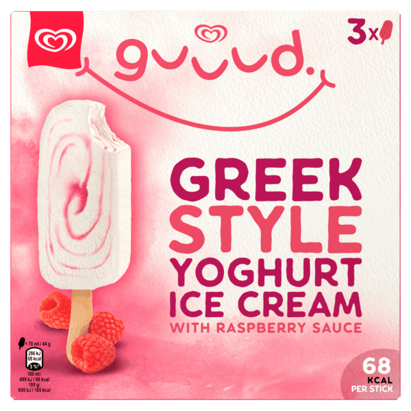 Ola OLA Greek Yoghurt Raspberry Stick - PLUS