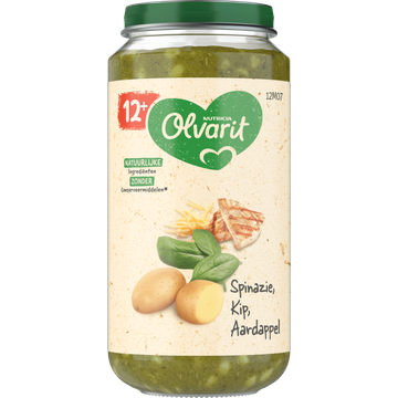 Olvarit 12+ Maanden Spinazie Kip Aardappel - JUMBO