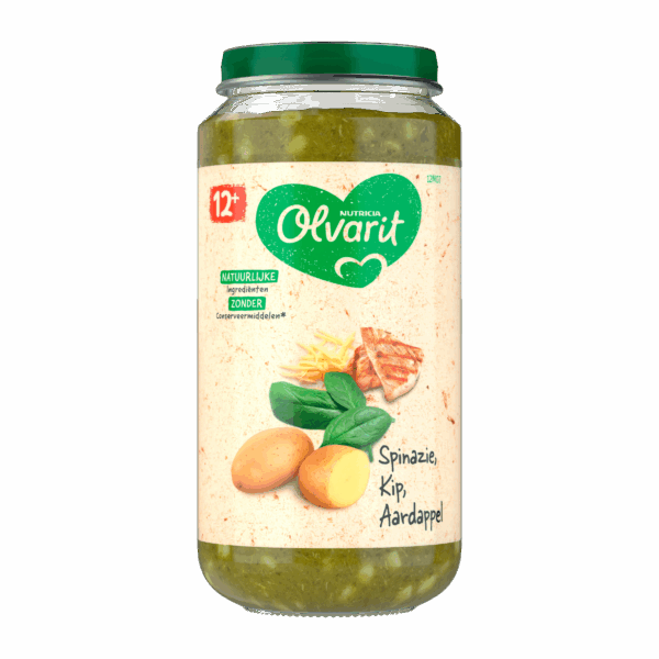 Olvarit 12+mnd Spinazie Kip Aardappel - PLUS
