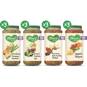 Olvarit 15+ Maanden Variatiemenu Maaltijd Versie 1 - JUMBO