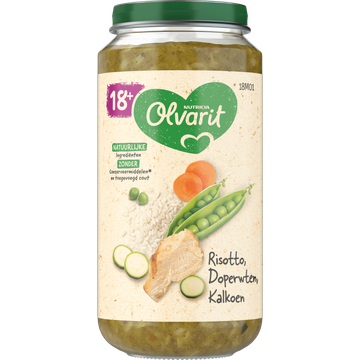 Olvarit 18+ Maanden Risotto Doperwten Kalkoen - JUMBO