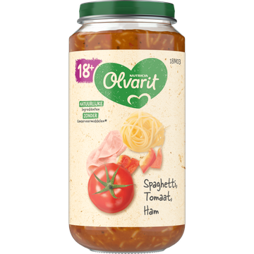 Olvarit 18+ Maanden Spaghetti Tomaat Ham - JUMBO