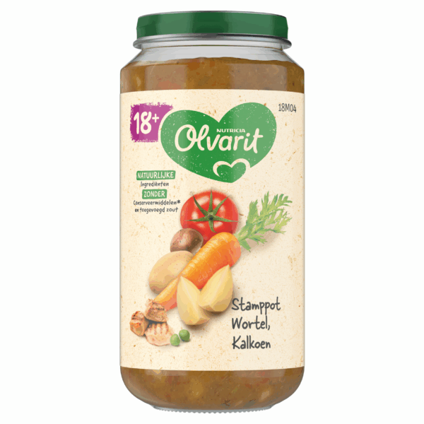 Olvarit 18+mnd Stamppot Wortel Kalkoen - PLUS
