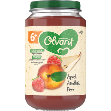 Olvarit 6+ Maanden Appel Aardbei Peer - JUMBO