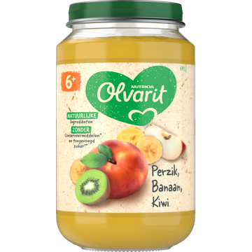 Olvarit 6+ Maanden Perzik Banaan Kiwi - JUMBO