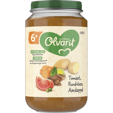 Olvarit 6+ Maanden Tomaat Rundvlees Aardappel - JUMBO