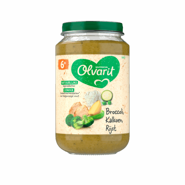 Olvarit 6+mnd Broccoli Kalkoen Rijst - PLUS
