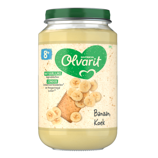 Olvarit 8+ Maanden Banaan Koek - Dirk