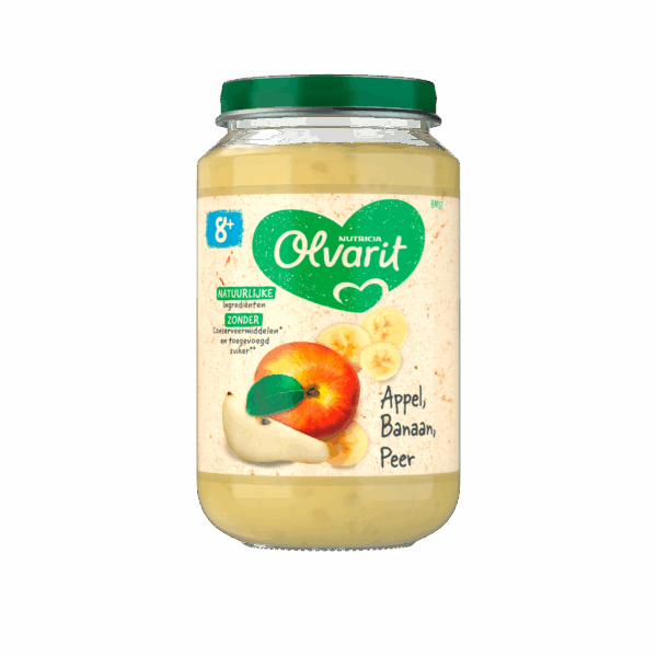 Olvarit 8+mnd Appel Banaan Peer - PLUS