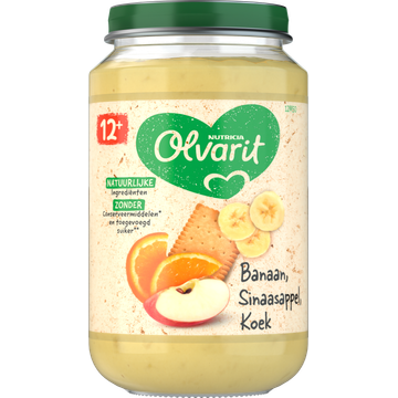 Olvarit Banaan Sinaasappel Koek 12+ Maanden - JUMBO