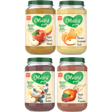 Olvarit Fruitpotjes 12+ maanden - JUMBO