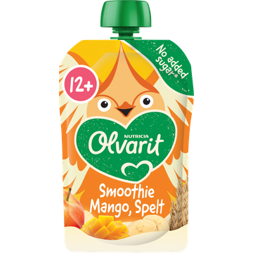 Olvarit Knijpfruit Smoothie Mango Spelt 12+ Maanden - JUMBO