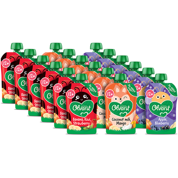 Olvarit Variatiemenu 3 Smaken Knijpfruit 12+ Maanden - JUMBO