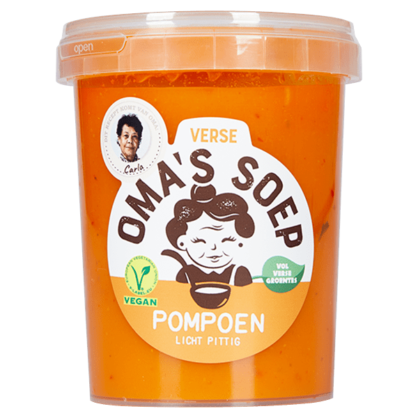 Oma's Soep Pompoensoep licht pittig - PLUS