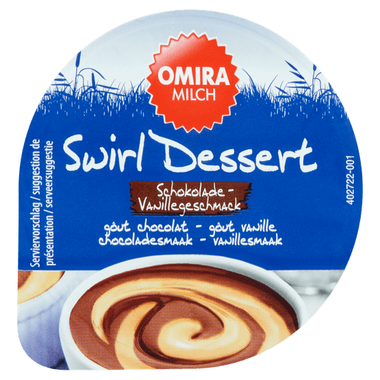 Omira Pudding chocolade- en vanille - Dirk