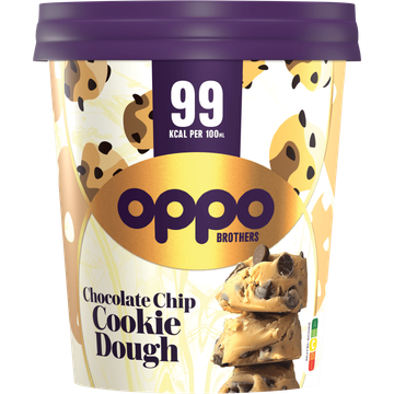 Oppo Brothers Chocolate Chip Cookie Dough Ice Cream - JUMBO