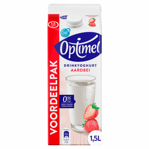 Optimel Drink Aardbei 0% Vet - PLUS