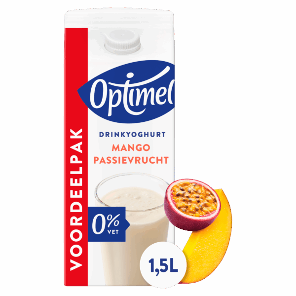 Optimel Drink Mango/Passie 0% vet - PLUS