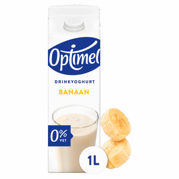 Optimel Drink banaan 0% vet - PLUS