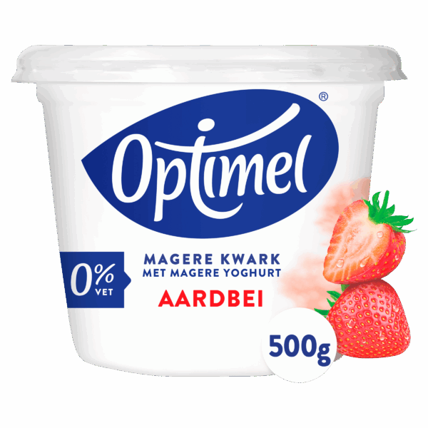 Optimel Kwark aardbei 0% vet - PLUS
